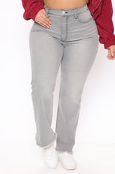 Comeback Tour Stretch Straight Leg Jeans - Grey Ins Street